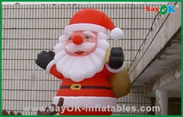 Papá Noel inflable y reno