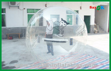 Juguetes inflables transparentes del agua de la bola de flotación, paseo en burbuja del agua