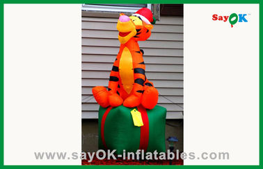 Traje de animal inflable personalizado Naranja Mono inflable Personaje de dibujos animados inflable para publicidad