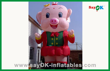 Personajes de dibujos animados para fiestas de cumpleaños personalizados coloridos inflables de cerdo inflables de dibujos animados
