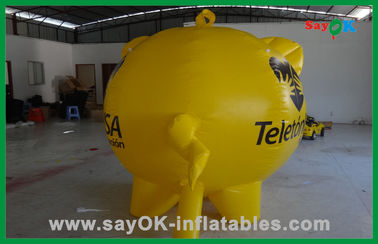 Gran publicidad de color amarillo inflable Personajes de dibujos animados inflables Mascota comercial inflable
