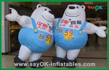 Oso inflable doble Inflatables promocional durable para el anuncio
