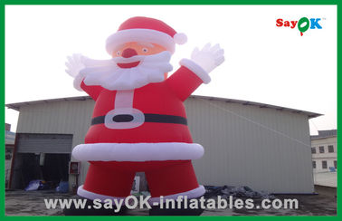 La Navidad inflable roja de encargo Papá Noel con el personaje de dibujos animados inflable del pan