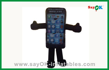 Personajes de dibujos animados inflables al aire libre inflables del teléfono celular para hacer publicidad
