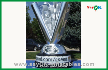 Haciendo publicidad del trofeo inflable gigante ahueque el paño fuerte del poliéster 210D