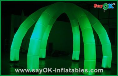 Decoración inflable de la iluminación de la bóveda de la tienda de la forma LED de las arañas para casarse/partido
