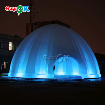 Tienda de césped inflable al aire libre 15x7.5mH luz LED Tienda de aire inflable para acampar
