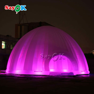 Tienda de césped inflable al aire libre 15x7.5mH luz LED Tienda de aire inflable para acampar