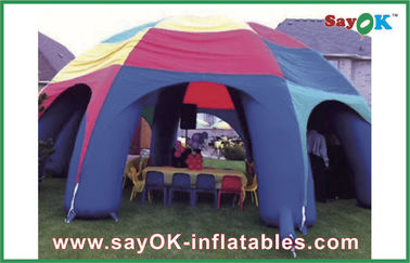 Tienda de aire aireación inflable Tienda de aire inflable Araña a prueba de agua Para la familia Acampada al aire libre Tienda de fiesta de publicidad personalizada