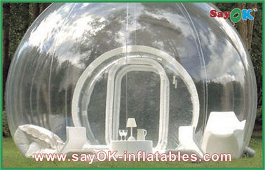 Tienda transparente gigante de encargo del césped de la tienda inflable al aire libre portátil de la burbuja