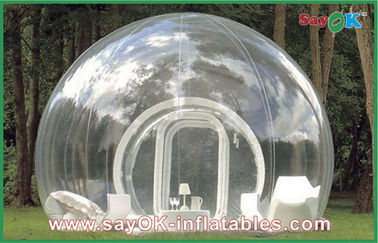 Tienda transparente gigante de encargo del césped de la tienda inflable al aire libre portátil de la burbuja
