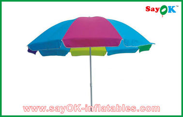 Paño solar plegable colorido de encargo del parasol 210D Oxford del paraguas de Sun de la tabla de la playa de la tienda del toldo del jardín