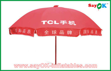 Prenda impermeable roja del paraguas de Sun de la publicidad del mercado de la tienda del toldo del jardín para la promoción los 3X3m