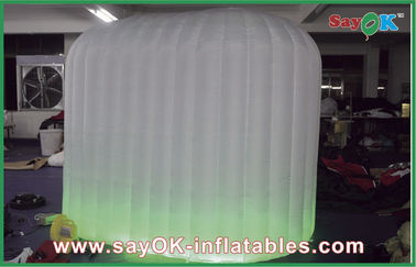 Cabina inflable verde de la foto de las decoraciones de la cabina de la foto con la luz del LED para la publicidad de Commercail