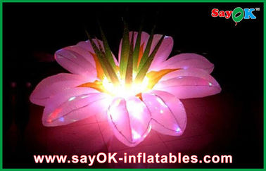Decoración inflable de la iluminación de la forma de la flor que se casa la luz inflable del LED