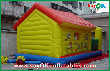Casa de diversión inflable saltona del pequeño castillo animoso de los Tikes para la diversión del parque de la aguamarina