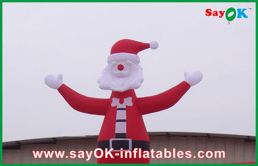 Arco inflable rojo grande al aire libre de la Navidad de la Navidad con el hombre de la Navidad