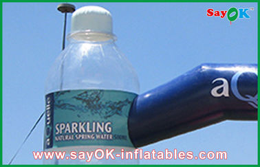 Arco inflable de la publicidad inflable de encargo del arco con los productos inflables de encargo de la botella clara
