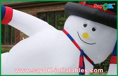 Decoraciones inflables del día de fiesta de la Navidad del muñeco de nieve inflable gigante de la decoración