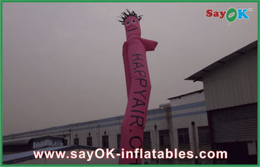 El hombre de baile del aire impermeabiliza al bailarín inflable rosado de escritorio For Outdoor Advertising del aire