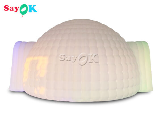 Oxford Cloth White LED Inflatable Dome Tent For Party Event