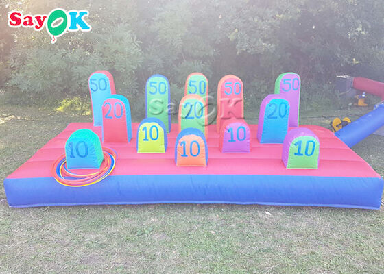 Pvc Ring Toss Game With Rings inflable del juego de la blanco