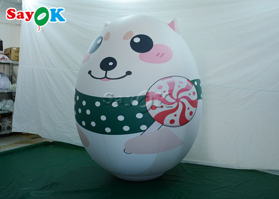 Modelo blanco modificado para requisitos particulares With Printing del oso polar de las decoraciones inflables del día de fiesta