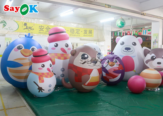 la decoración inflable del apoyo de las decoraciones del día de fiesta del 1m 3M selló el modelo animal Balloon de la mascota de la historieta