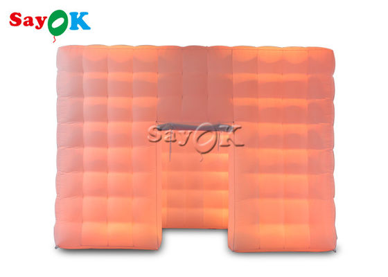 Tienda inflable personalizada Gran evento al aire libre portátil Tienda cubo inflable con luz led