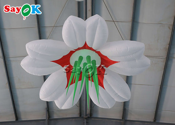 Flor colgante llevada el 1.5m/2m inflable colorida para la decoración de la boda