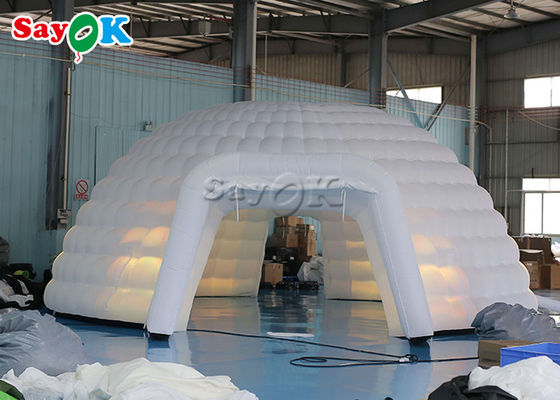 tienda inflable ligera llevada grande del acontecimiento de la bóveda de los 8m para acampar al aire libre