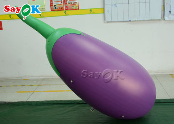 Modelo inflable púrpura Logo Printing For Advertising Promotion de la berenjena