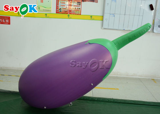 Modelo inflable púrpura Logo Printing For Advertising Promotion de la berenjena