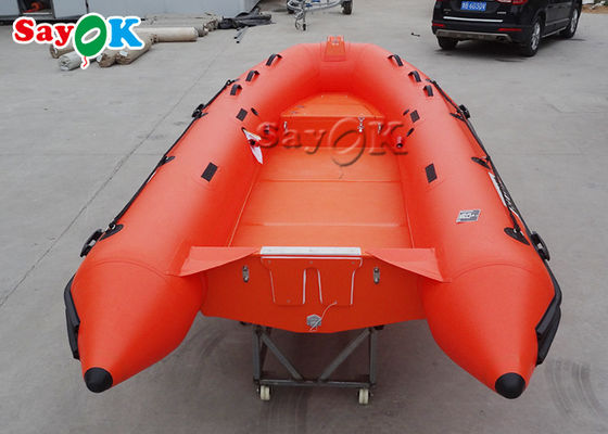 barcos inflables los 390cm rojos del PVC del 12.8ft con el motor externo