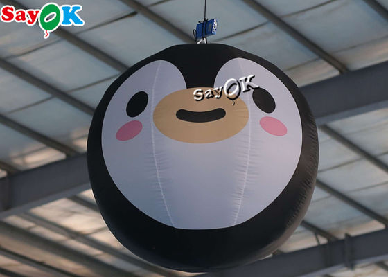 Globo de iluminación los 5ft inflable modificado para requisitos particulares del pingüino de la decoración del 1.5m