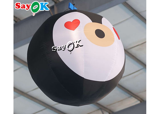 los 3.3ft explotan la decoración de Navidad llevaron la luz animada del globo del pingüino de la mascota