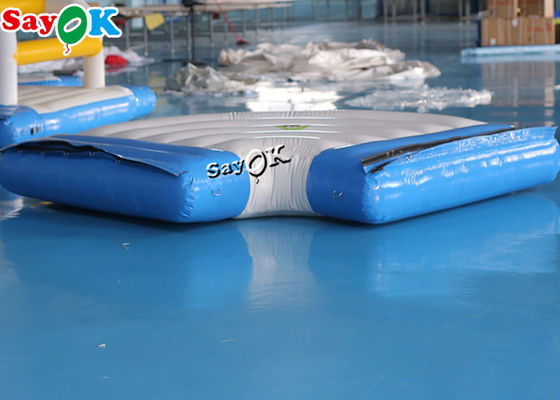 Cubo de agua inflable Actividad al aire libre plataforma de salto aerodinámico inflable Parque acuático de diversiones