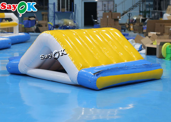 Rueda de agua inflable 3x2x1mH juguetes de agua inflables parque de diversiones doble deslizamiento de la piscina