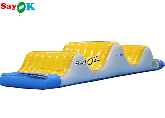 El tubo de agua juguete amarillo para niños parque infantil pista de olas inflable 6x2x1.1mH para el lago