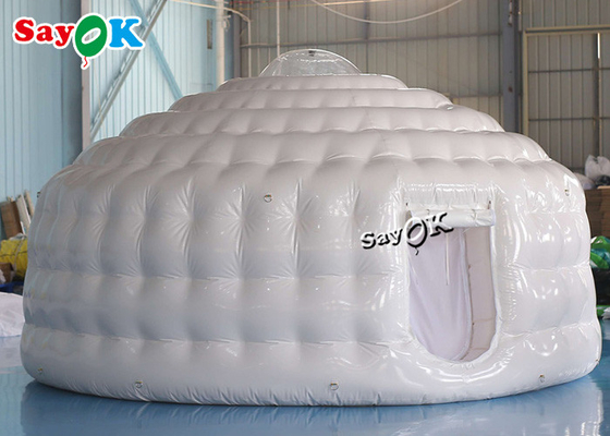 Cúpula de la tienda de iglu inflable 4.6m 15ft Cúpula de la fiesta al aire libre Cúpula de la tienda de yurts inflable