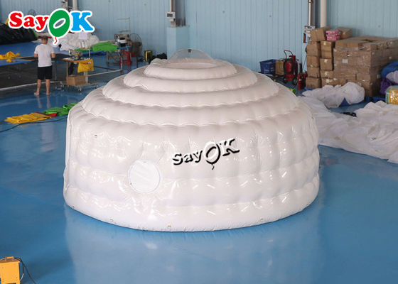 Cúpula de la tienda de iglu inflable 4.6m 15ft Cúpula de la fiesta al aire libre Cúpula de la tienda de yurts inflable