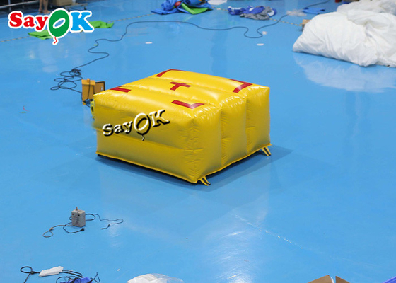 amortiguador de aire amarillo de la seguridad del rescate de la emergencia del saco hinchable de la lucha contra el fuego de los productos inflables de encargo 2x2x1mH