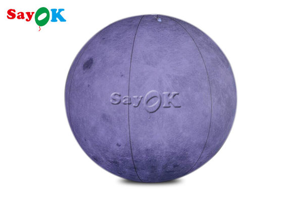 el gigante del PVC los 6.6ft de 0.2m m llevó el globo inflable de la luz de luna para la decoración de la etapa del tema del espacio