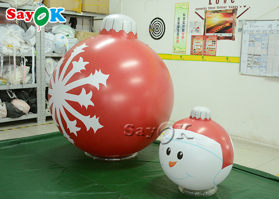 Globo inflable del copo de nieve de la decoración de la ejecución de la celebración de días festivos