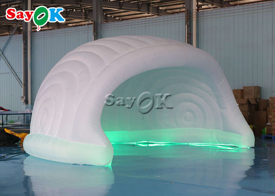 Tienda inflable con cúpula Tienda de escenario inflable con forma de casco semicírculo portátil