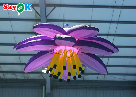La decoración de iluminación inflable modificada para requisitos particulares del 10ft llevó a Lily Flower For Wedding Christmas