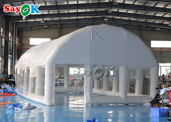 Bóveda hermética transparente de la tienda los 0.55Mm del Pvc de la tienda inflable inflable grande del aire para la cubierta de la piscina