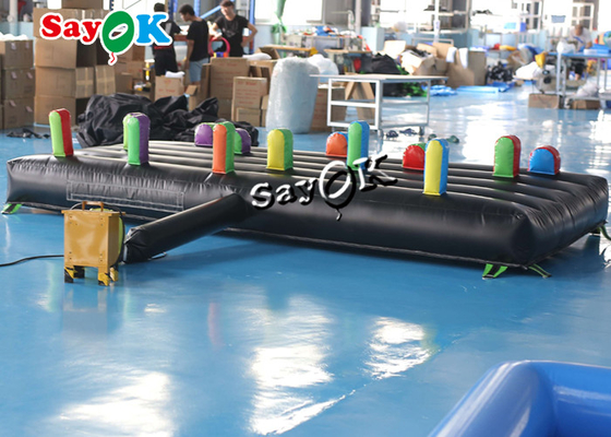 Juegos inflables de Ring Toss Hoopla Inflatable Sports de los adultos de los niños de los juegos al aire libre los 4x2m el 13x6.6ft