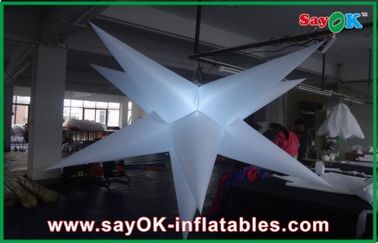 Estrella colgante inflable modificada para requisitos particulares de la luz de la decoración LED del acontecimiento del partido