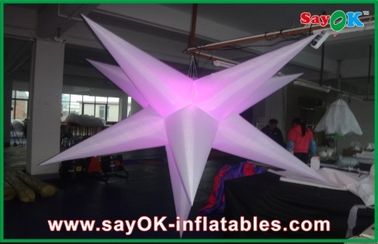 Estrella colgante inflable de la luz de la decoración LED del acontecimiento del partido para hacer publicidad